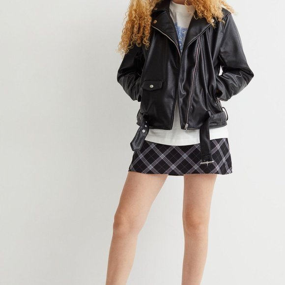 H&M Faux Leather Biker Jacket - Picture 2 of 5